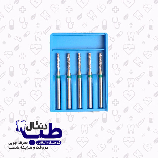 فرز الماسی فیشور متوسط دندانپزشکی(بسته5عددی) _010_کدIQDENT_837G