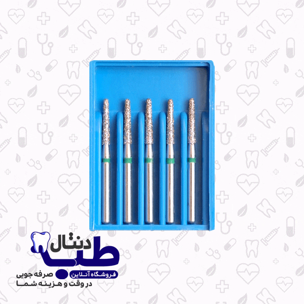 فرز الماسی فیشورمتوسط دندانپزشکی (بسته5عددی) _014_کدIQDENT_850G