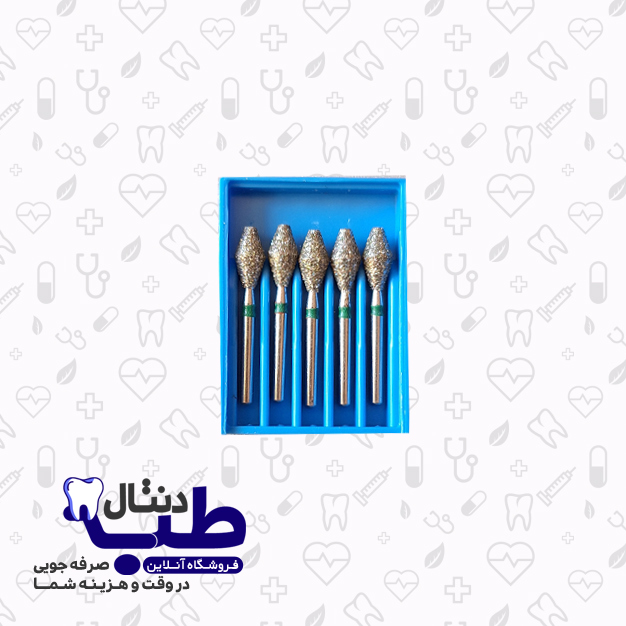فرزالماسی بشکه ای یا برل(هشت ضلعی)دندانپزشکی037_کدIQDENT_811 LG.FG