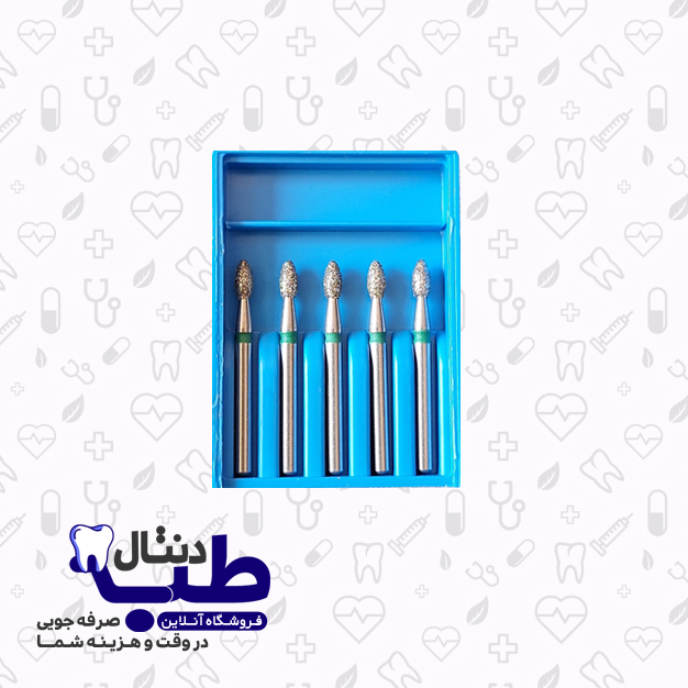 فرزالماسی تخم مرغی دندانپزشکی_016_کدIQDENT_833G.FG