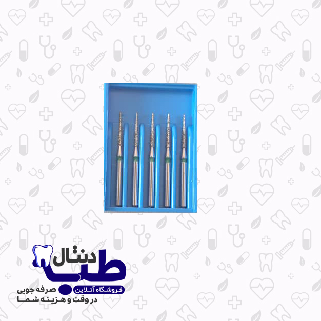 فرز الماسی نیدل کوتاه دور سبز دندانپزشکی_010_کدIQDENT_858G
